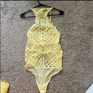 ⭐️Sold on Mercari⭐️ Free people bodysuit